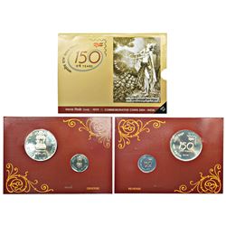 Republic India: 2004, 150 Years of India Post, UNC set of 2 coins, Kolkata mint