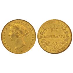 Foreign Coins: Australia, Victoria, gold sovereign, 1870, Sydney mint, Graded as AU 50 by ANA