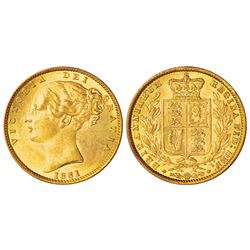 Foreign Coins: Great Britain, Victoria, gold sovereign, 1861, 8.00g