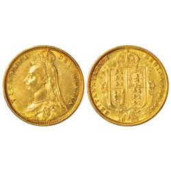 Foreign Coins: Great Britain, Victoria, gold ½ sovereign, 1887, 3.96g