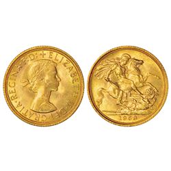 Foreign Coins: Great Britain, Elizabeth II, gold sovereign, 1958, 7.97g