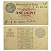 Image 1 : Paper Money: British India, George V, 1 rupee, 1st issue, Universalized circle, 1917