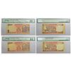 Image 1 : Paper Money: 10 rupees, fancy number notes (2) gandhi series, signed by D. Subbarao