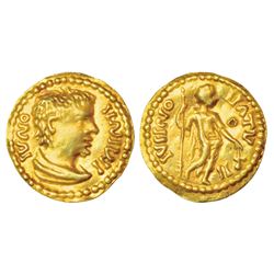 Ancient India: Western/Southern India, votive imitation of a Roman gold coin, 1.71g