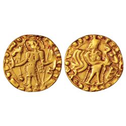 Ancient India: Samatata region, anonymous gold dinar, (550-650 AD), 5.30g