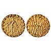 Image 1 : Ancient India: Samatata region, gold dinar of Rajabhata of Khadga dynasty, (675-700 AD), 5.69g