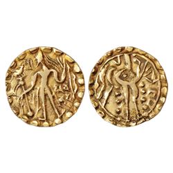 Ancient India: Samatata region, gold dinar of Sarvabhata of Khadga dynasty, (700-750 AD), 5.55g