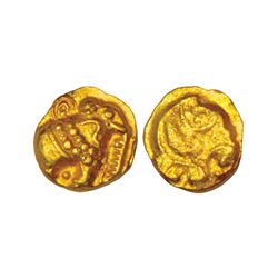 Medieval India: Western Ganga (10th-11th Century AD), gold Gajapati fanam, 0.40g