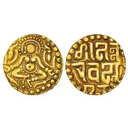 Medieval India: Paramaras of Dhara, gold 4½ masha coin of Nara Varman (1094-1133 AD), 4.02g
