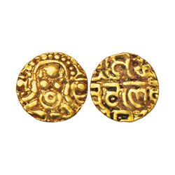 Medieval India: Chandellas of Jejakabhukti, Sallakshana Varman(1100-1110 AD),gold 1 1/8 masha, 1.01g