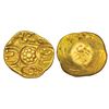 Image 1 : Medieval India: Yadavas of Devagiri, gold punch-marked Asu or 'Padma Tanka', 3.76g