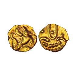 Medieval India: Banas of Madurai, Samarakolakalan (1469 AD), gold fanam, 0.29g