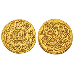 Sultanates: Gujarat Sultan, Nasir al-Din Mahmud Shah I (1458-1511 AD), gold dinar, AH906, 11.07g