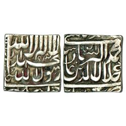 Mughals: Akbar (1556-1605 AD), silver square rupee, 11.39g, Bang mint