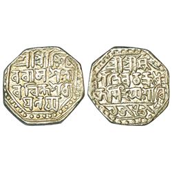 Independent Kingdoms: Assam, Chakradhvaja Simha (1663-1670 AD), silver rupee, sake1585, 11.18g
