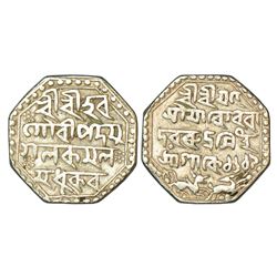 Independent Kingdoms: Assam, Rudra Simha (1696-1714 AD), silver rupee, sake 1619, 11.15g