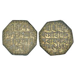 Independent Kingdoms: Assam, Siva Simha (1714-1744 AD), silver rupee, sake 1646, 11.44g