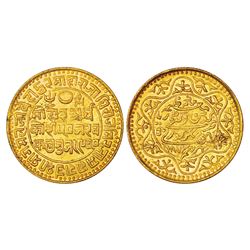 Princely States: Kutch, Pragmalji II/Queen Victoria (1861-1875 AD), gold 50 kori, 9.33g