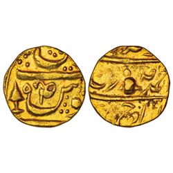 Princely States: Patiala, Bhupinder Singh (1900-1937 AD), gold 2/3 mohur, 7.57g