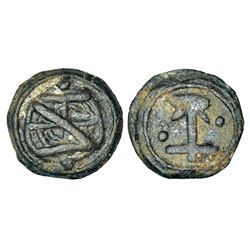 Portuguese India: Malacca, Dom Sebastian I, (1600-1700 AD), tin Soldo of 10 Dinheiros, 5.04g