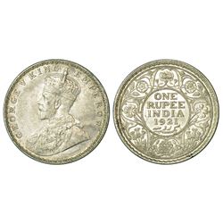British India: George V, silver rupee, 1921, Bombay mint