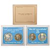 Image 1 : Republic India: 1985, Indira Gandhi, UNC set of 2 coins, Bombay mint