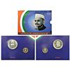 Image 1 : Republic India: 2005, Lalbahadur Shastri Birth Centenary, UNC set of 2 coins, Kolkata mint