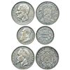 Image 1 : Foreign Coins: A group of 3 silver coins, 2x Belgium and 1x France