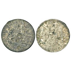 Foreign Coins: Mexico, Ferdin VII (1808-1821 AD), silver 8 reales, 18xx, 'HJ' mintmark, 26.86g