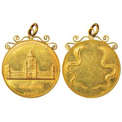 Medals: British India, Central Provinces & Berar Exhibition, Nagpur, gold medal, 1908, 26.86g