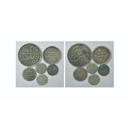 Large Lots: A group of 6 Madras Presidency coins