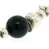 Image 3 : Tiffany & Co. Sterling Silver & Black Onyx Graduated Bead Ball Long 32" Necklace