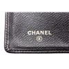 Image 5 : Chanel Black Sevruga Leather CC Yen Wallet