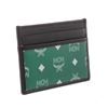 Image 2 : MCM Eden Green Reflective Nylon Leather Mini Card Case