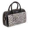 Image 2 : Saint Laurent YSL Black White Leather Classic Baby Duffle Bag