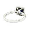 Image 3 : 1.44 ctw Oval Brilliant Blue Sapphire And Diamond Ring - 18KT White Gold