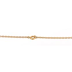 Chanel Vintage Gold-Tone CC Rhinestone Cross Pendant Necklace