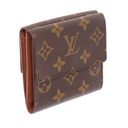 Louis Vuitton Brown Monogram Canvas Leather Elise Wallet