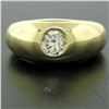 Image 2 : Vintage 18kt Yellow Gold 0.45 ctw European Cut Diamond Band Ring