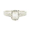 Image 2 : 0.91 ctw Diamond Engagement Ring - 14KT White Gold