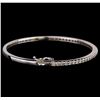 Image 2 : 14KT White Gold 1.32 ctw Diamond Bangle Bracelet