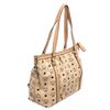 Image 4 : MCM Cream Coated Canvas Visetos Medium Tote Bag