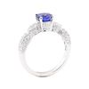 Image 4 : 1.95 ctw Sapphire And Diamond Ring - 18KT White Gold