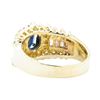 Image 3 : 2.95 ctw Blue Sapphire And Diamond Ring - 14KT Yellow Gold