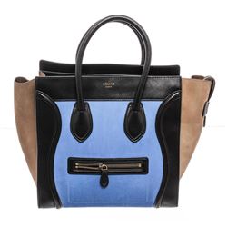 Celine Bicolor Nubuck Phantom Tote Bag