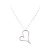 Image 2 : 1.30 ctw Diamond Pendant And Chain - 14KT White Gold