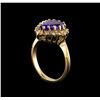 Image 4 : 2.68 ctw Tanzanite and Diamond Ring - 14KT Yellow Gold