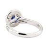 Image 3 : 1.42 ctw Sapphire And Diamond Ring - 14KT White Gold