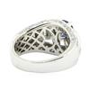 Image 3 : 2.49 ctw Round Brilliant Blue Sapphire And Diamond Ring - 14KT White Gold