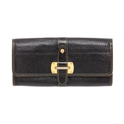 Louis Vuitton Black Suhali Leather Le Favori Wallet